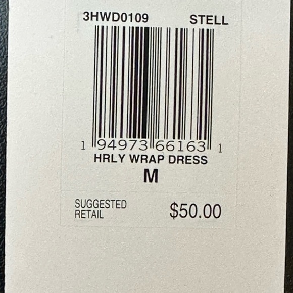 Hurley Blue/White Leaf Print Wrap Dress Size Medium Summer Casual Beachy - Picture 13 of 16